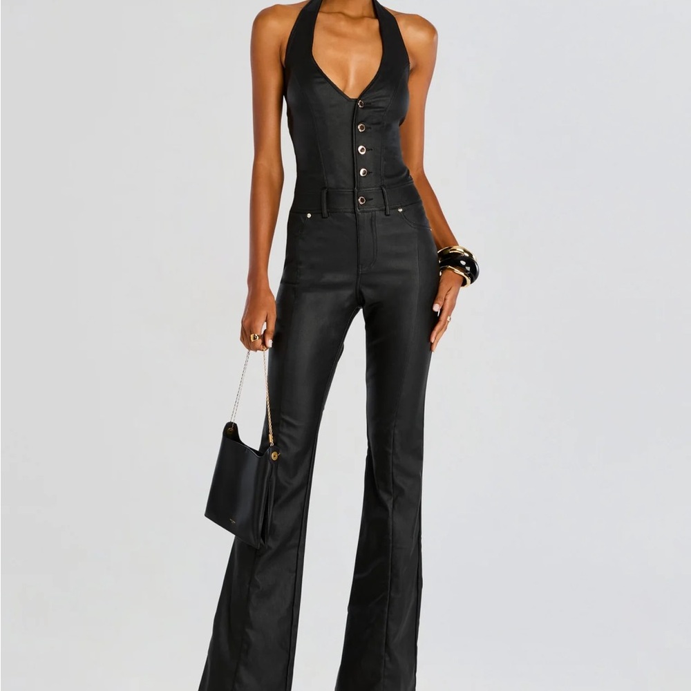 Retrofête CYNTHIA COATED DENIM JUMPSUIT